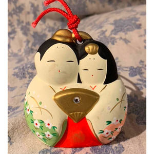 Vintage Japanese Clay Bell Dorei